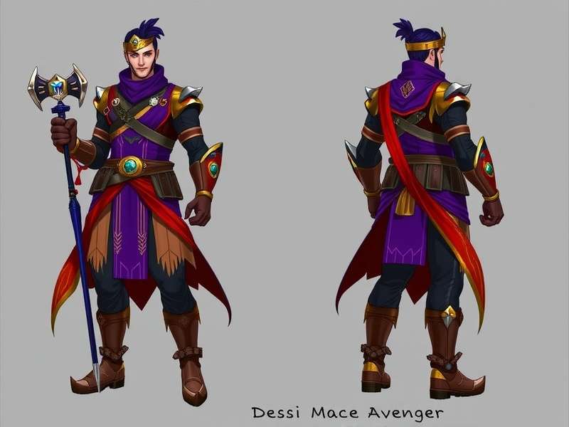 Desi Mace Avenger Game Hero Character